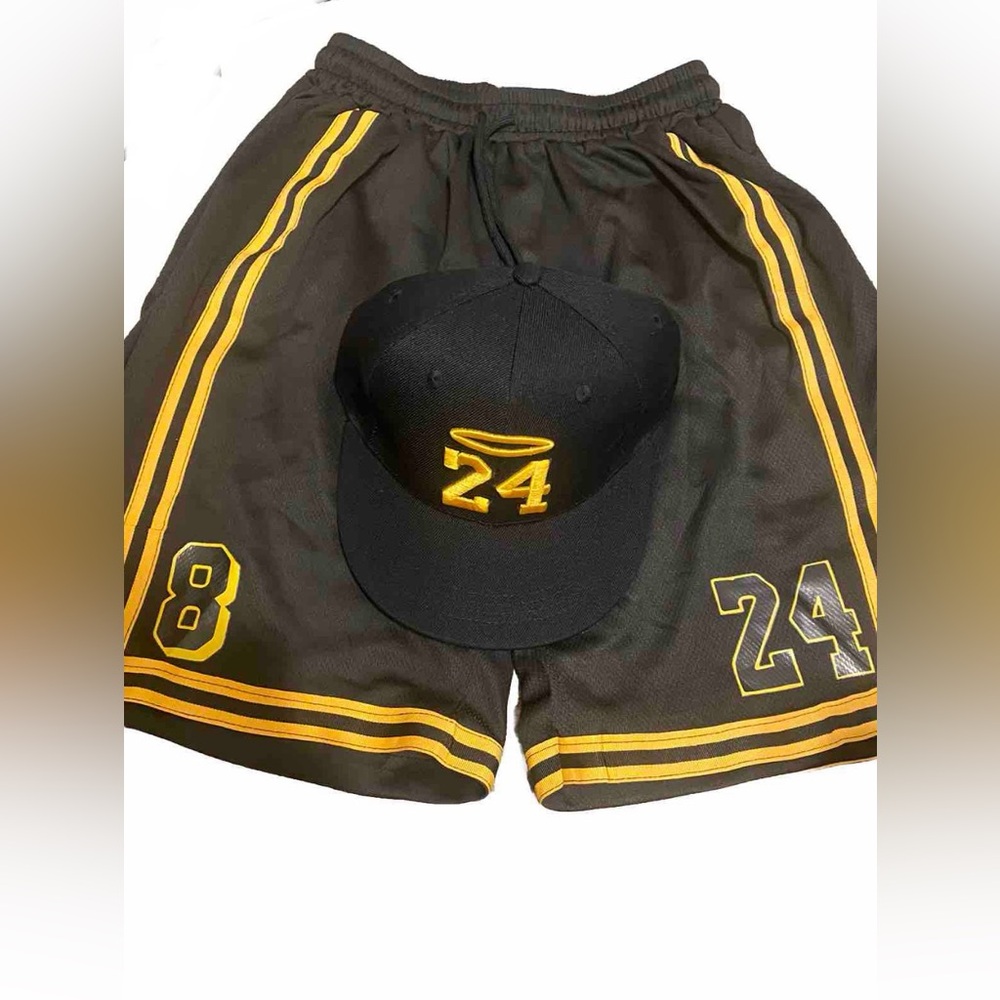 New Big Boys 11 Year Old Basketball Shorts With Hat Included Size 71/4 824 Kobe